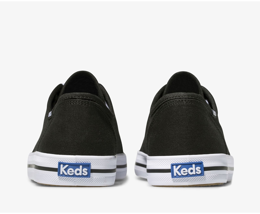 Πανινα Παπουτσια Γυναικεια - Keds Washable Kickstart - Μαυρα - XPIZG0328